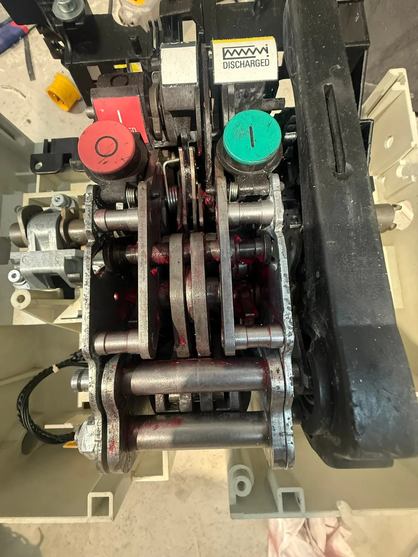 The same mechanism rebuilt and re-lubricated